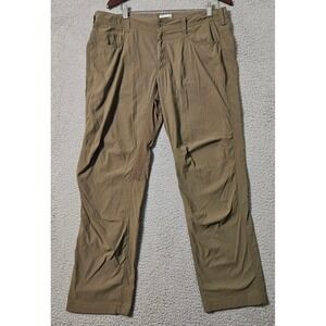 Marmot Stretch Hiking Pants Brown Green Lightweight Men's Size 34 x 30